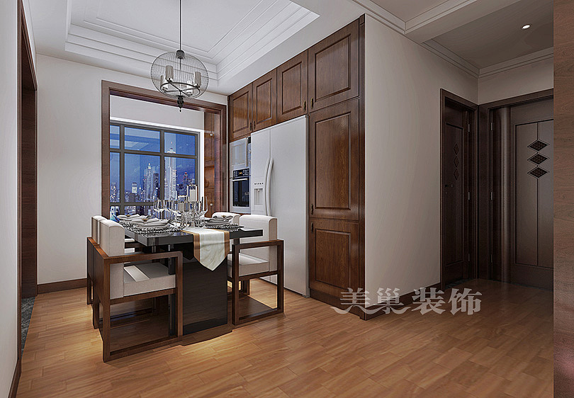 紫檀华都 138平方 四室两厅 新中式 案例装修效果图
