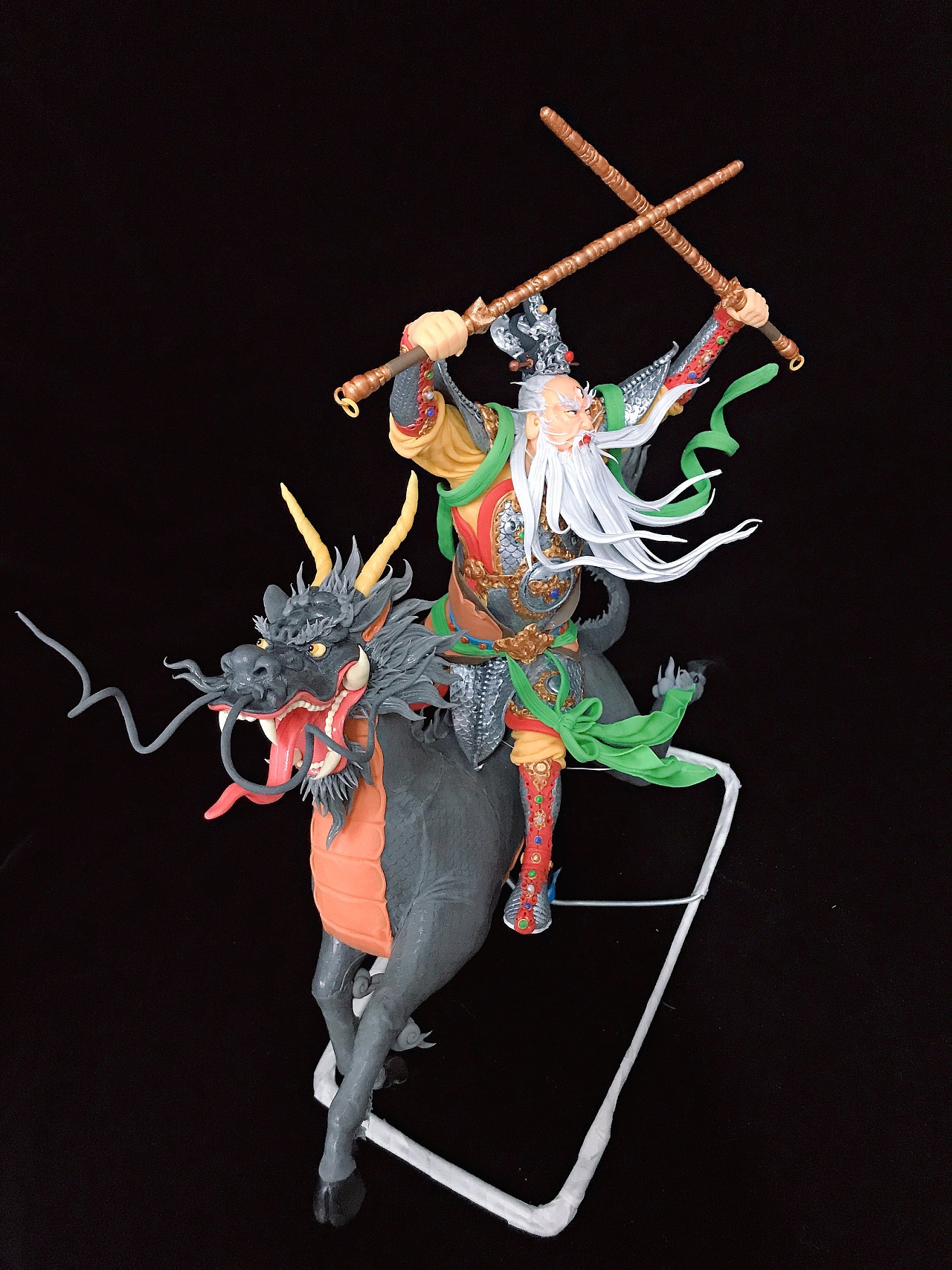 康健面塑作品《闻太师》