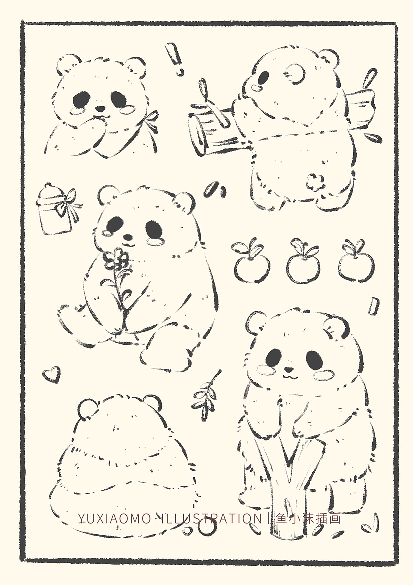 iPad小动物速写合集～