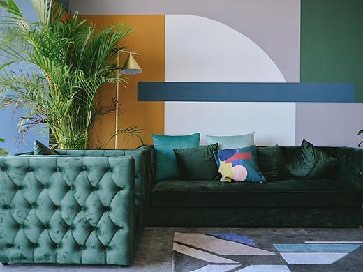 用色彩表达情绪的暮蓝屿民宿