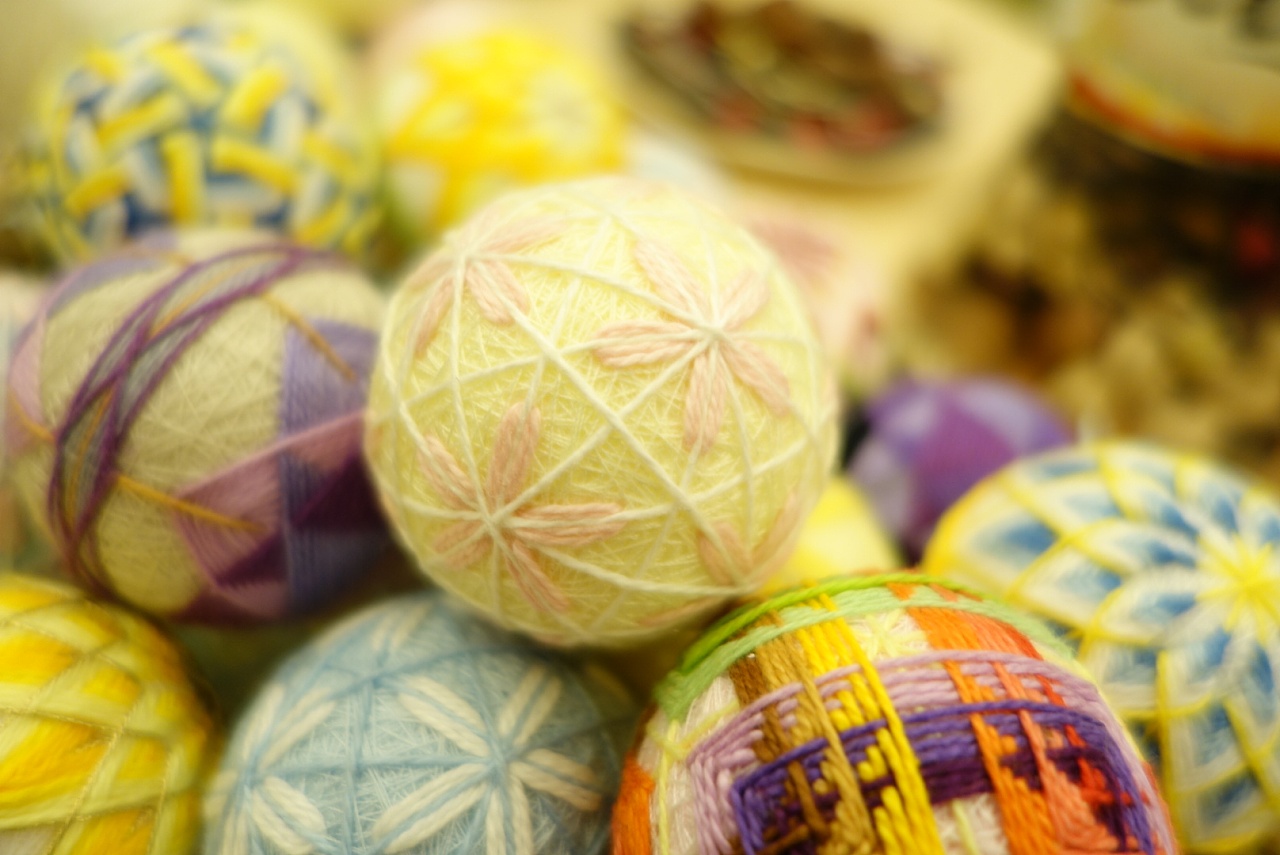 手鞠球（temari）是民间艺术的一种形… - 堆糖，美图壁纸兴趣社区