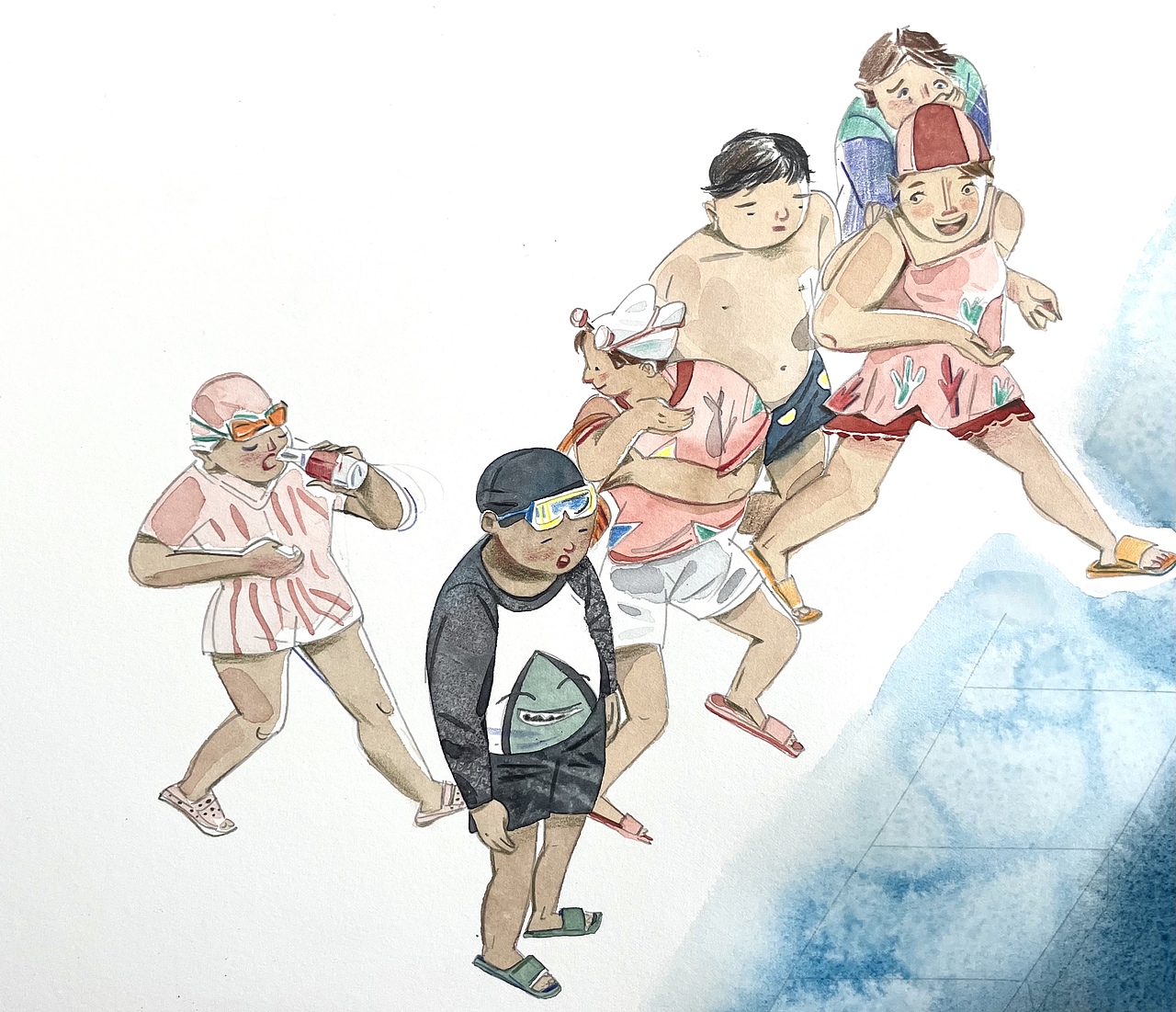 夏日炎炎。（图ZMjYzNDU3NDYw） - 艺术插画 - 站酷设计师王珏78原创素材 - 站酷ZCOOL