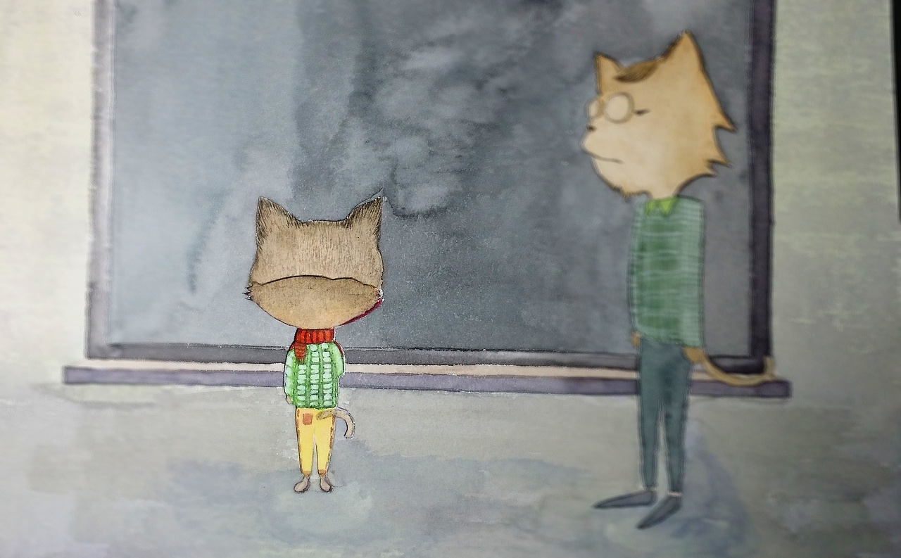 其实我在这里（图ZNjAxNDM5MDQ=） - 儿童插画 - 站酷设计师林朵云原创素材 - 站酷ZCOOL