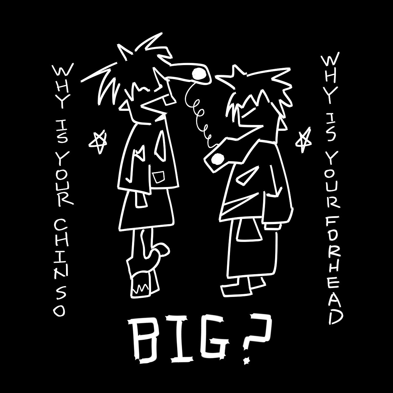 你的鼻子为什么那么大?你的额头为什么那么大?