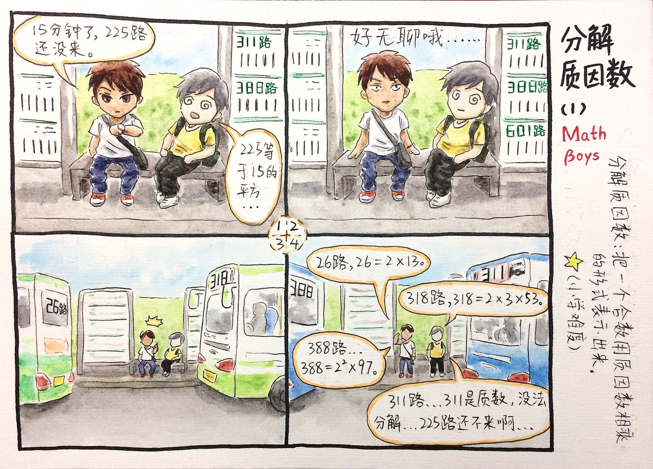 （3.14π节特作）数学少年（图ZMTQ5NjI2Nzcy） - 短篇/格漫 - 站酷设计师YoruXiao原创素材 - 站酷ZCOOL