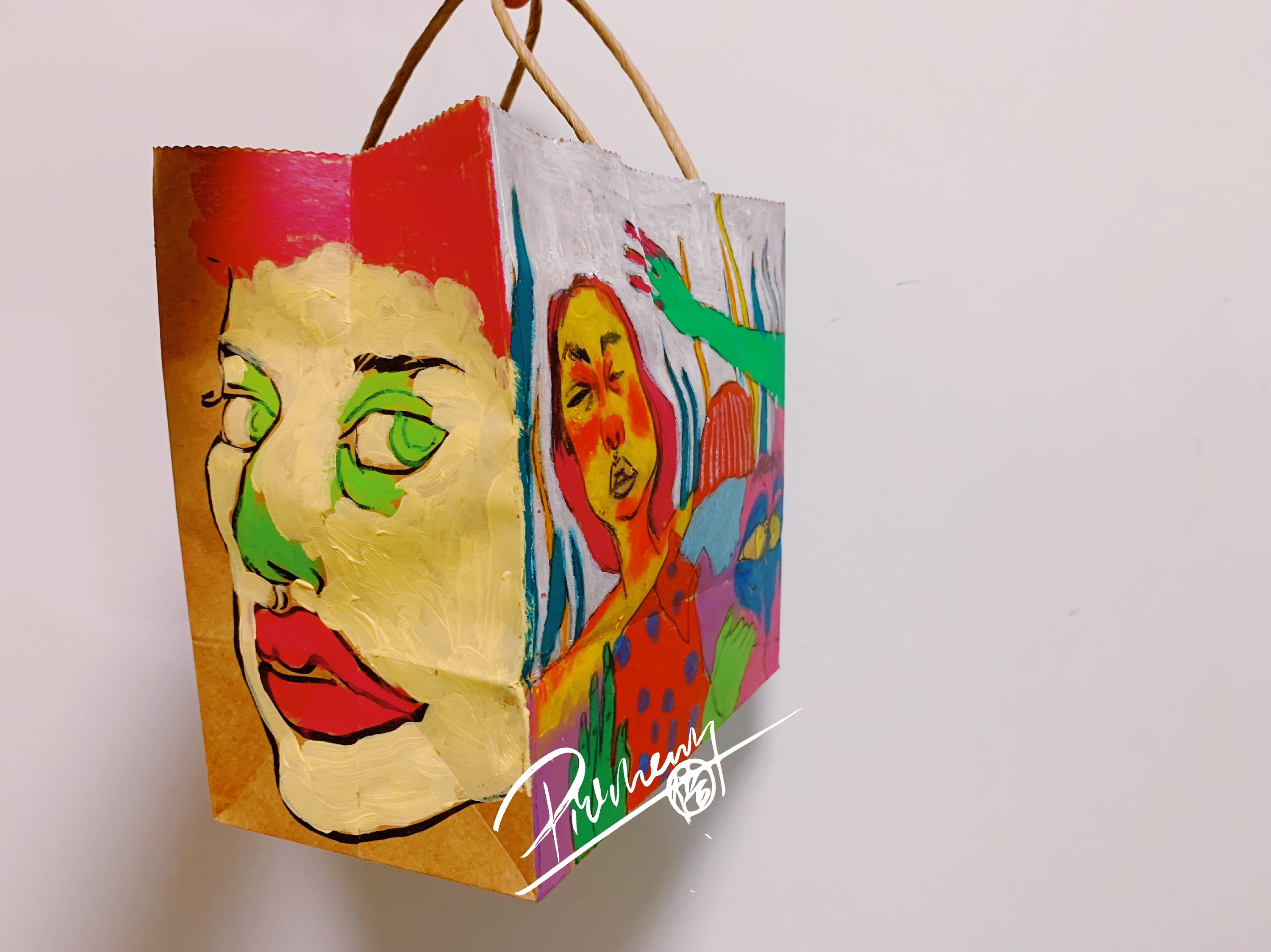 手绘了一个包装袋