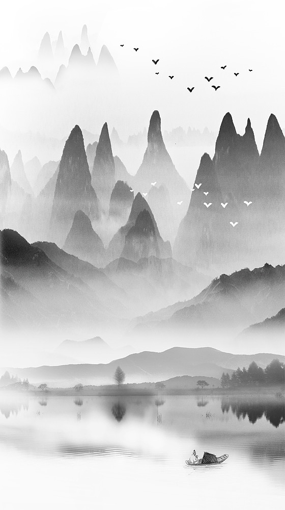 2022新山水（图ZMjc2NTU0ODUy） - 生活用品 - 站酷设计师新中式纱画图库原创素材 - 站酷ZCOOL