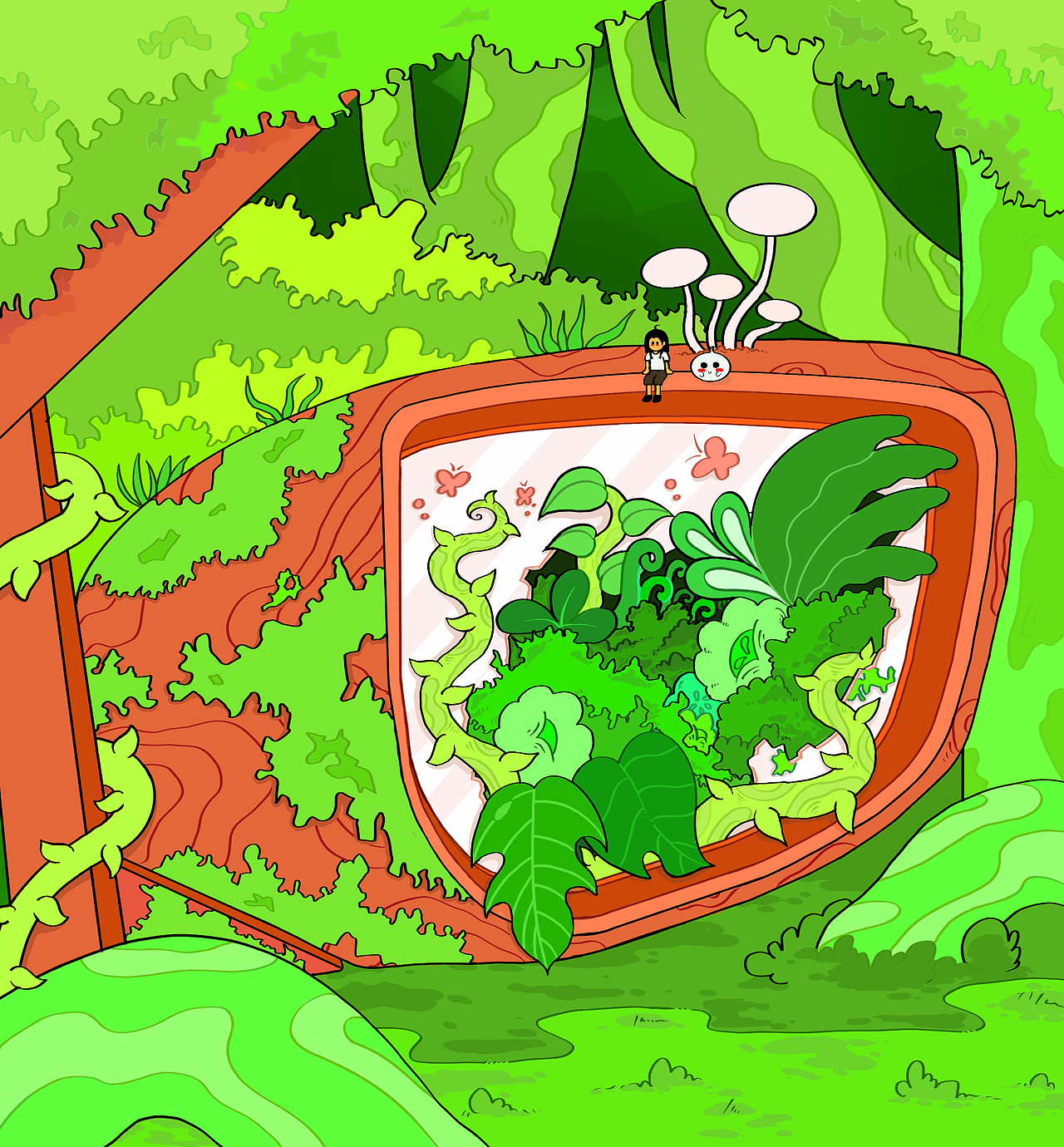 驾车森林（图ZMzE2NDU3MjYw） - 创作习作 - 站酷设计师伦木子原创素材 - 站酷ZCOOL