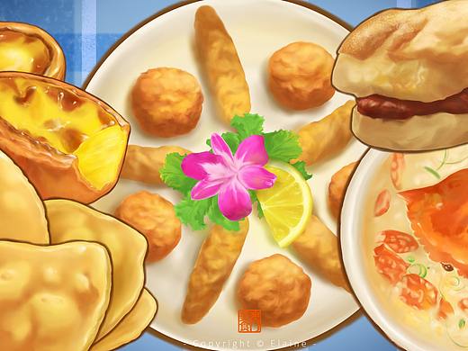 插画|澳门美食