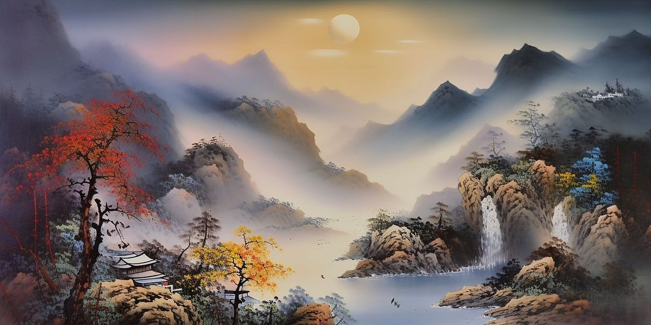 用ai为初高中课文画了一组插画（图ZMzM1NDg4MDgw） - AI作品 - 站酷设计师是个画师了哦原创素材 - 站酷ZCOOL