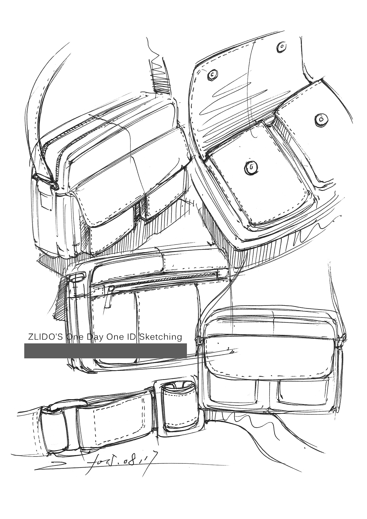 2015产品设计手绘8月 一日一画