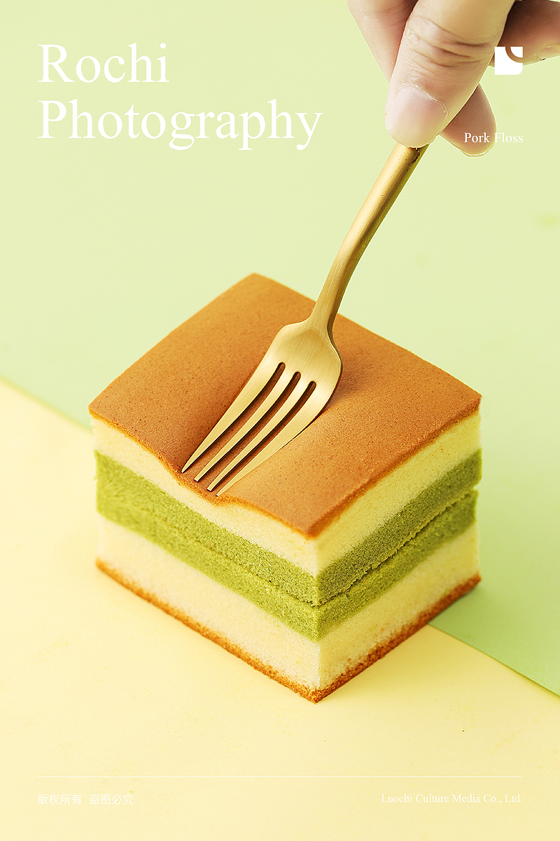 抹茶全蛋糕电商案例 - Matcha whole cake photography