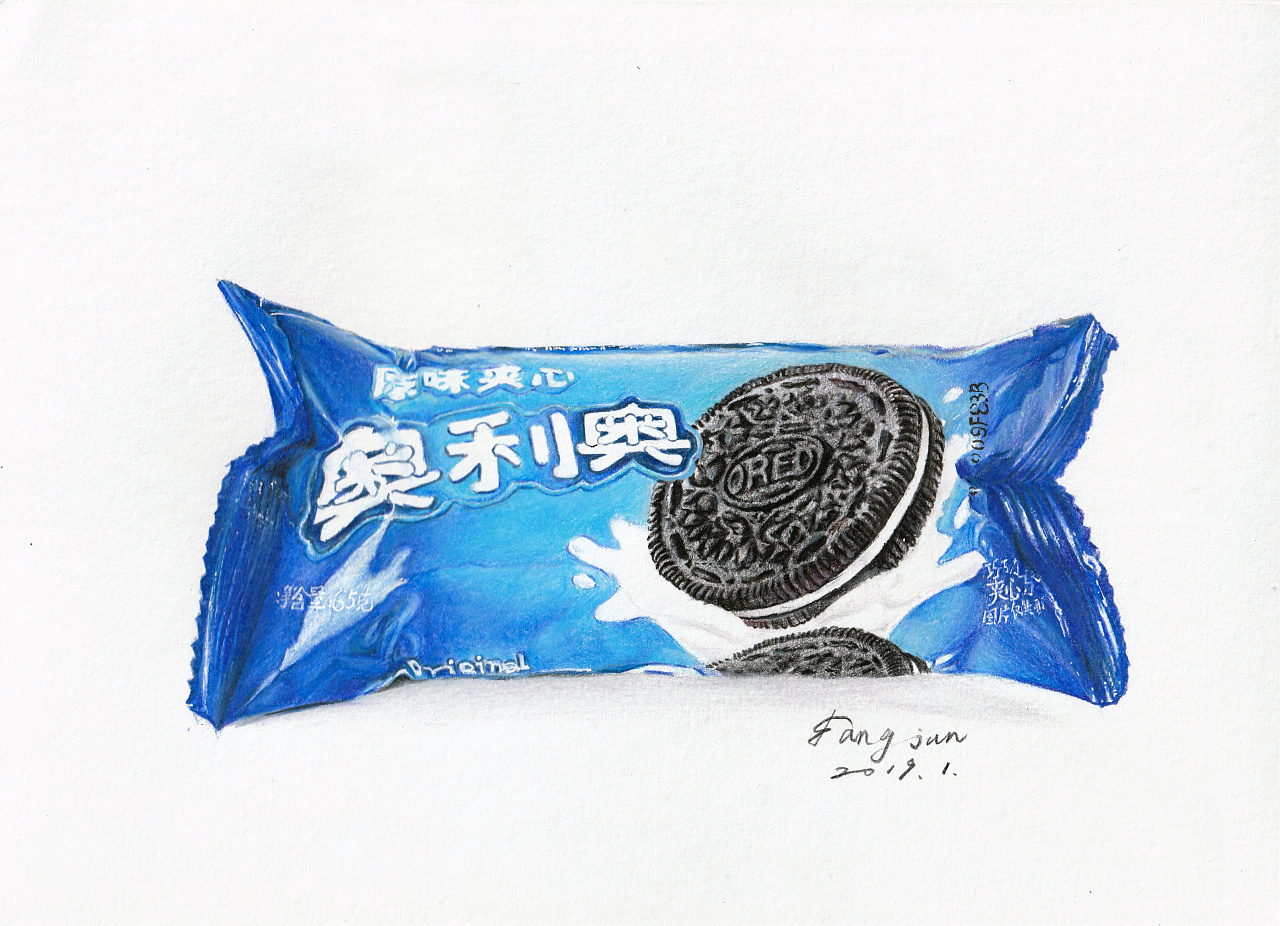之前的一些绘画小结整理,都是彩铅画,写实为主,主要以平时的零食为主