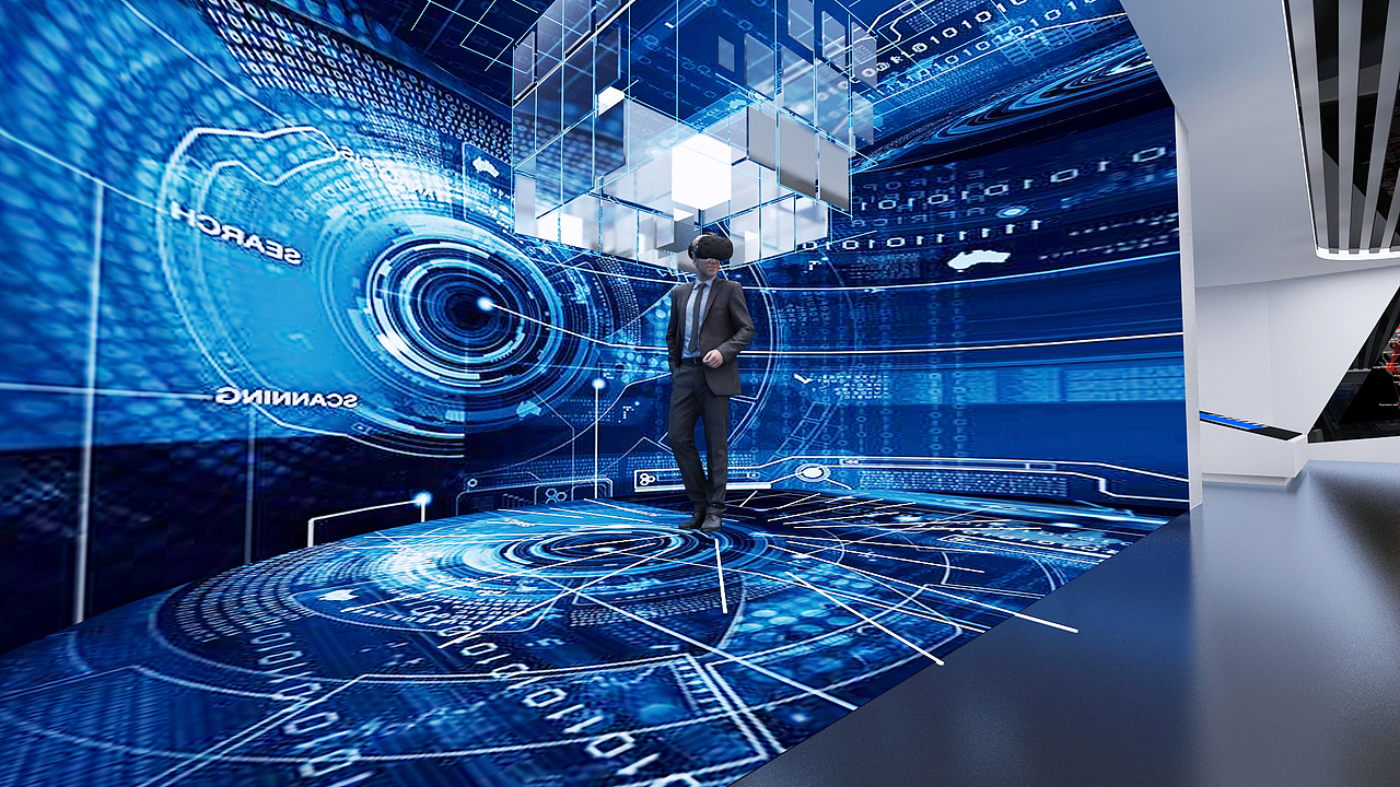 沉浸式科技展厅（图ZMjgxNDUzMzky） - 商业空间设计 - 站酷设计师退休去放牛原创素材 - 站酷ZCOOL