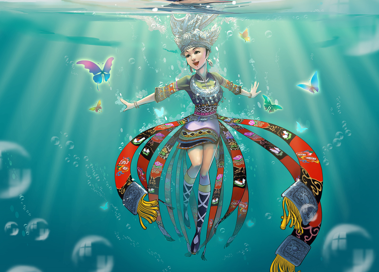 苗族传说仰阿莎