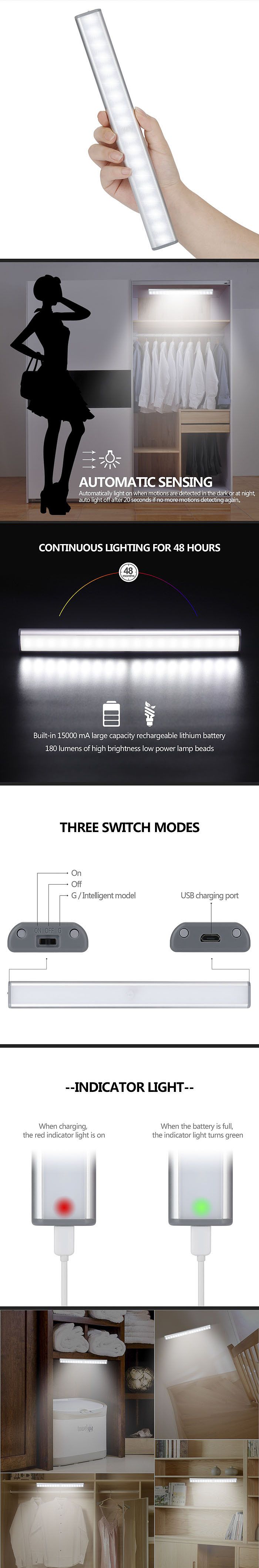 18灯长条衣柜灯