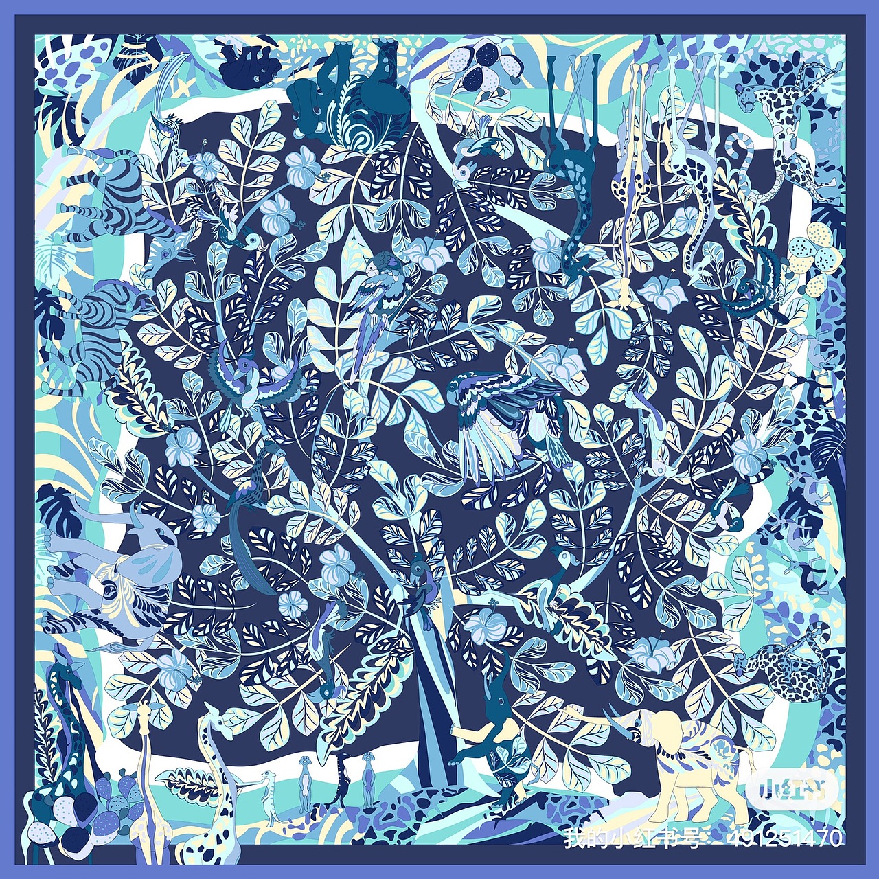 丝巾设计加配色（图ZMjkzOTI0OTUy） - 图案 - 站酷设计师Xi西柚You原创素材 - 站酷ZCOOL