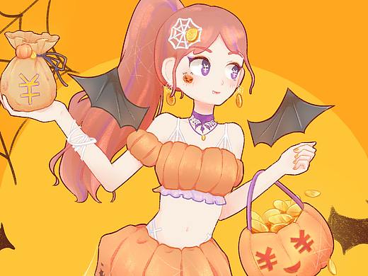 萬圣節(jié) 做個(gè)有錢鬼吧（個(gè)人主頁-ZNDAzNTY3MTI=） - 創(chuàng)作習(xí)作 - 站酷設(shè)計(jì)師舛舛原創(chuàng)素材 - 站酷ZCOOL