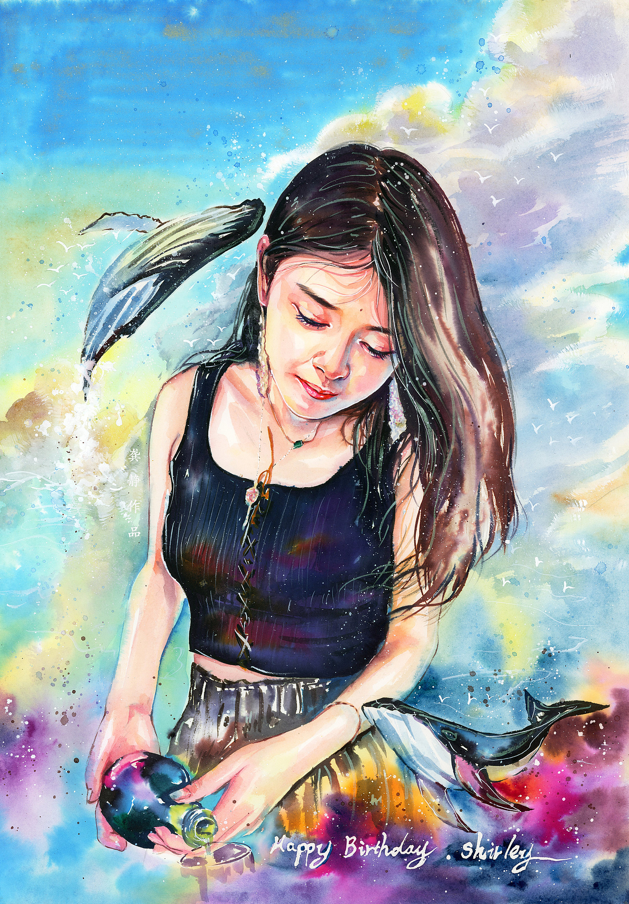 日常畫稿分享～（圖ZMTg1NjM0Mjc2） - 商業(yè)插畫 - 站酷設(shè)計師龔靜水彩畫原創(chuàng)素材 - 站酷ZCOOL