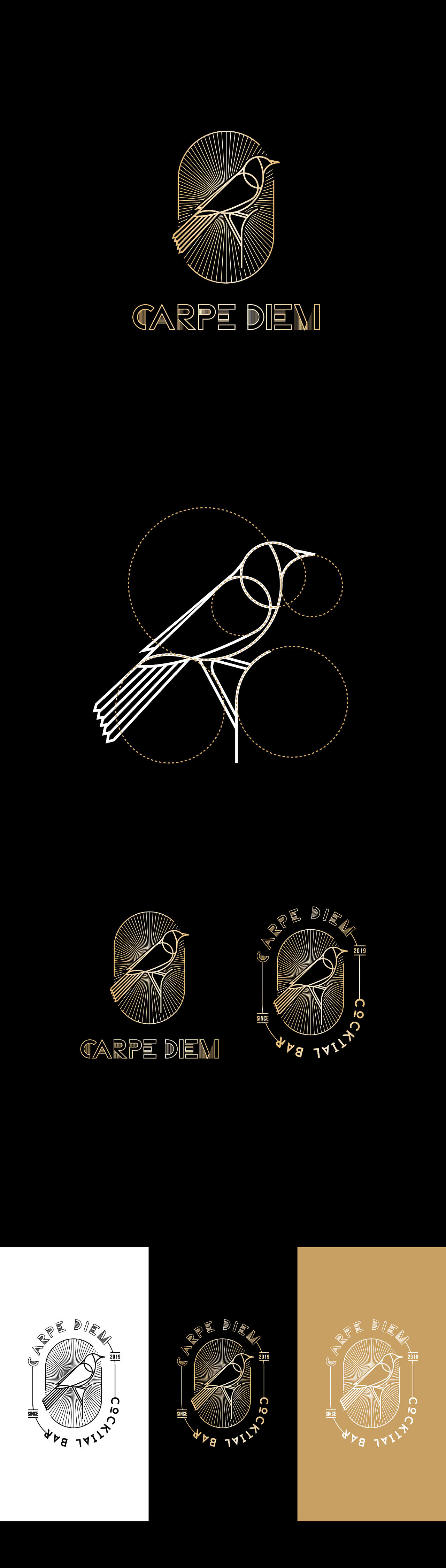 Carpe Diem酒吧标志设计（图ZMTk3MDk5MTM2） - 品牌 - 站酷设计师DONGJIDesign原创素材 - 站酷ZCOOL