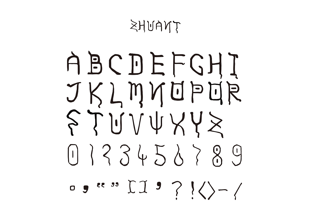 zhuant英文字体