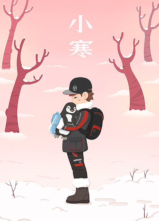 早年为SF速递绘制的一批配图