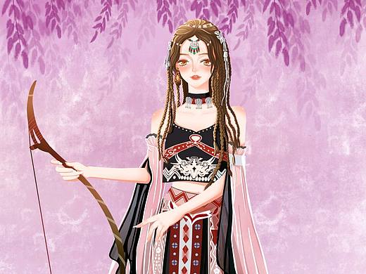 少女（個人主頁-ZNTMyODA0MzI=） - 藝術插畫 - 站酷設計師陽光下的夢境原創(chuàng)素材 - 站酷ZCOOL