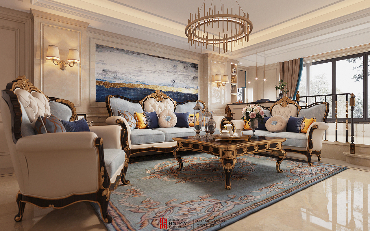 欧式客餐厅（图ZMTczNzYwMDM2） - 家装设计 - 站酷设计师又一只九离啊原创素材 - 站酷ZCOOL