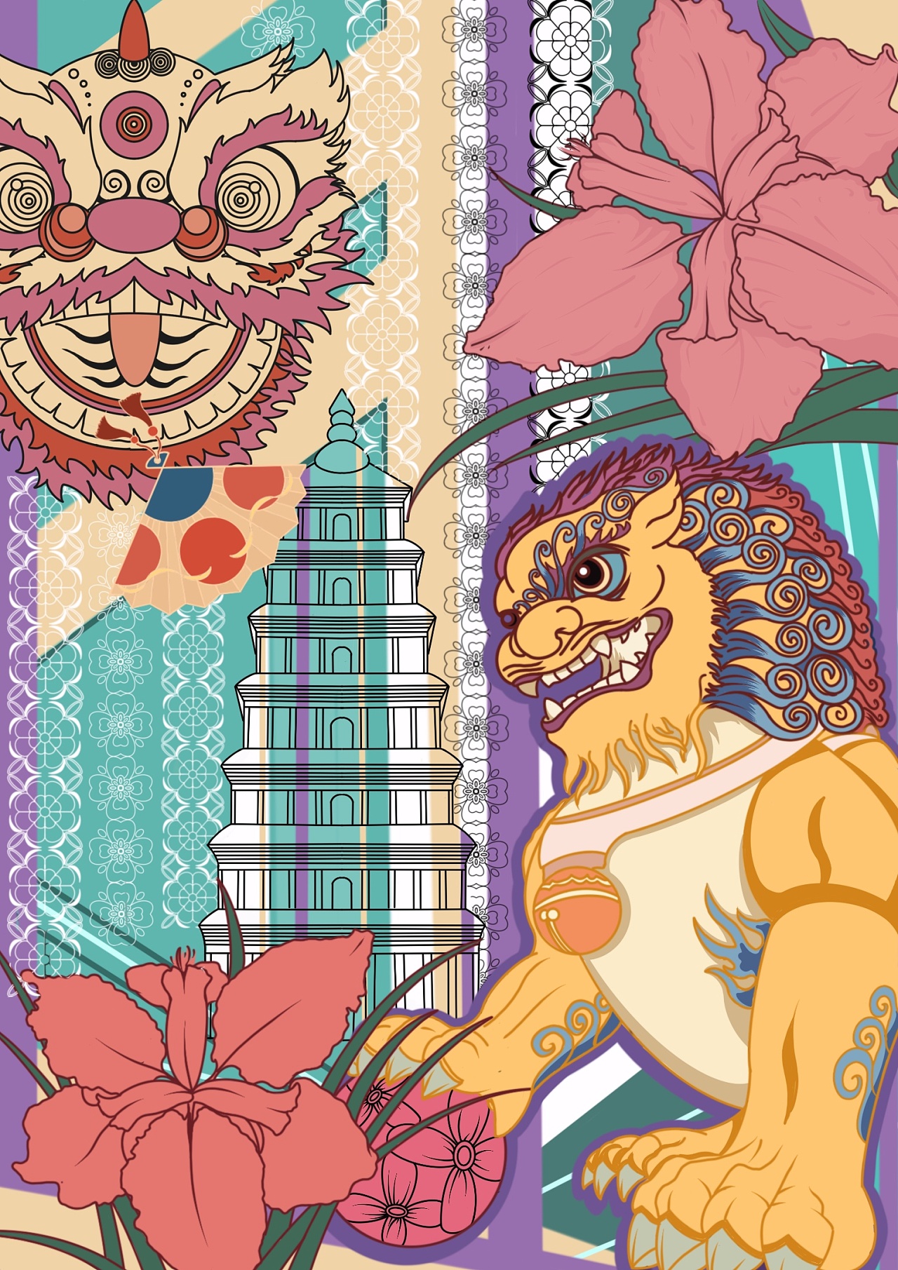 丝绸之路|插画|创作习作|喜欢四季的乌龙 - 原创作品 - 站酷 (zcool)