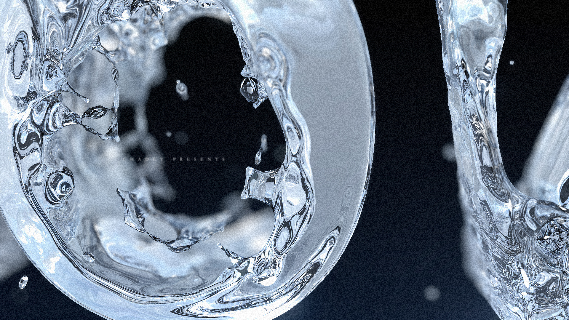 c4d realflow流体 logo演绎