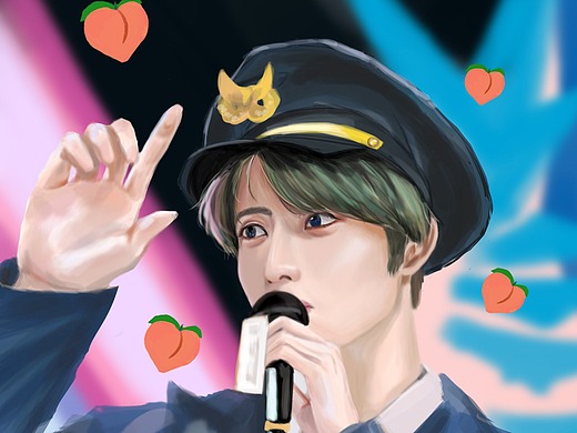 郑在玹 贺图插画-创作习作1001年前都暻秀插画-创作习作1001年前ps