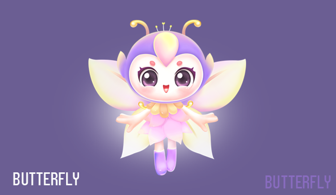 小蝴蝶|平面|ip形象|玥芽 - 原创作品 - 站酷 (zcool)