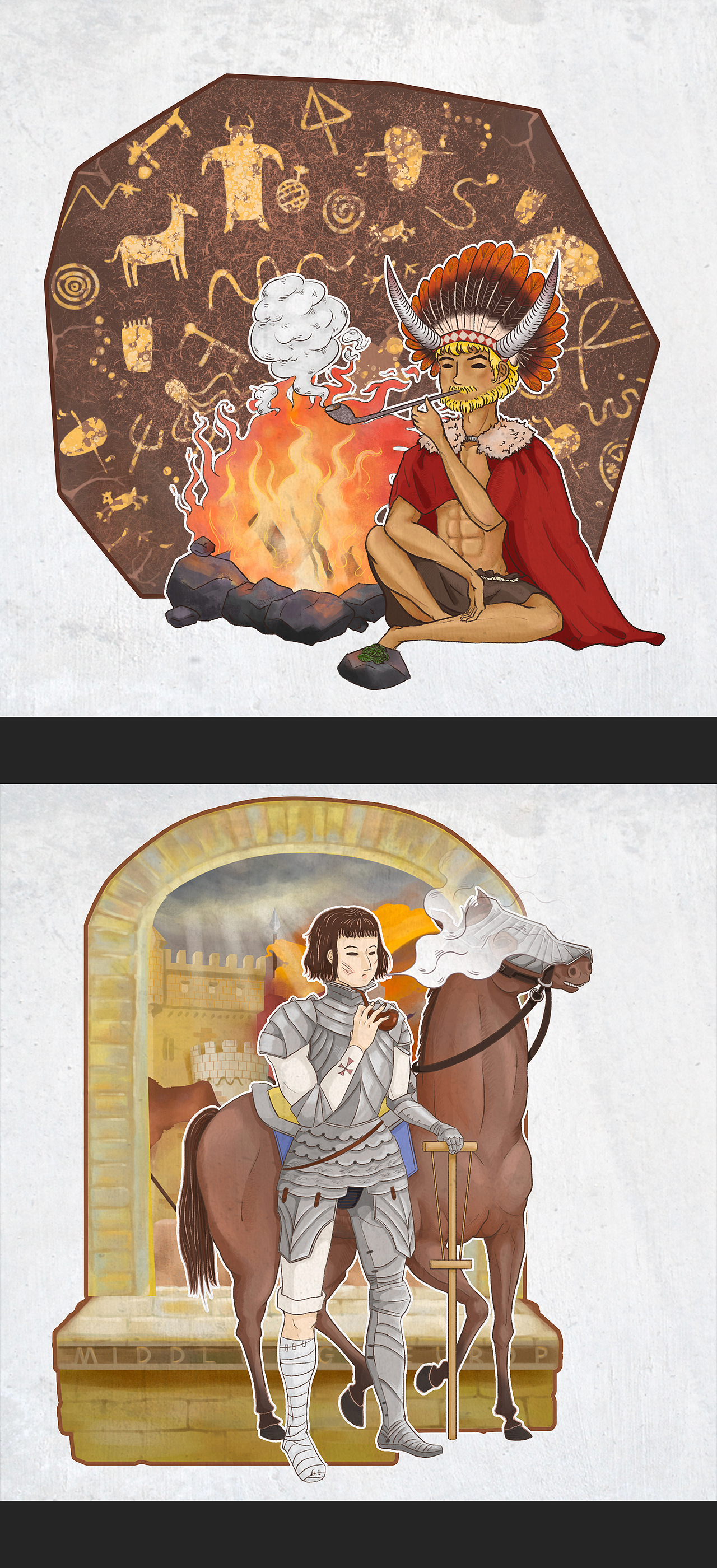 yan草世界史 科普插画（图ZMTgzNzA4NTY4） - 商业插画 - 站酷设计师陈某咘原创素材 - 站酷ZCOOL