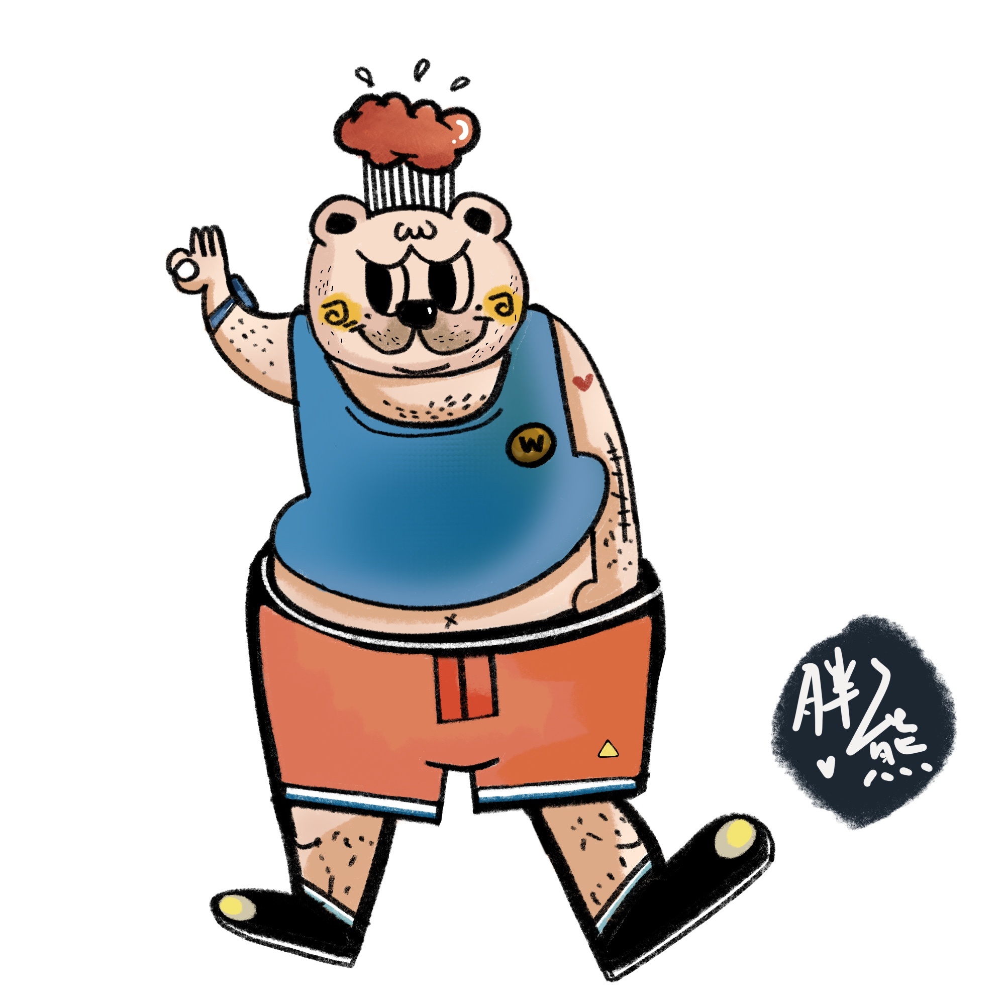 我的熊先森|插画|创作习作|胖熊练习簿 - 原创作品 - 站酷 (zcool)