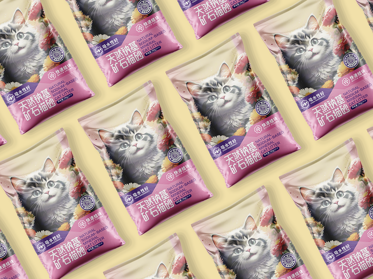 猫砂包装设计（图ZMzczNTI0NDM2） - 包装 - 站酷设计师壹笔壹画品牌创意原创素材 - 站酷ZCOOL