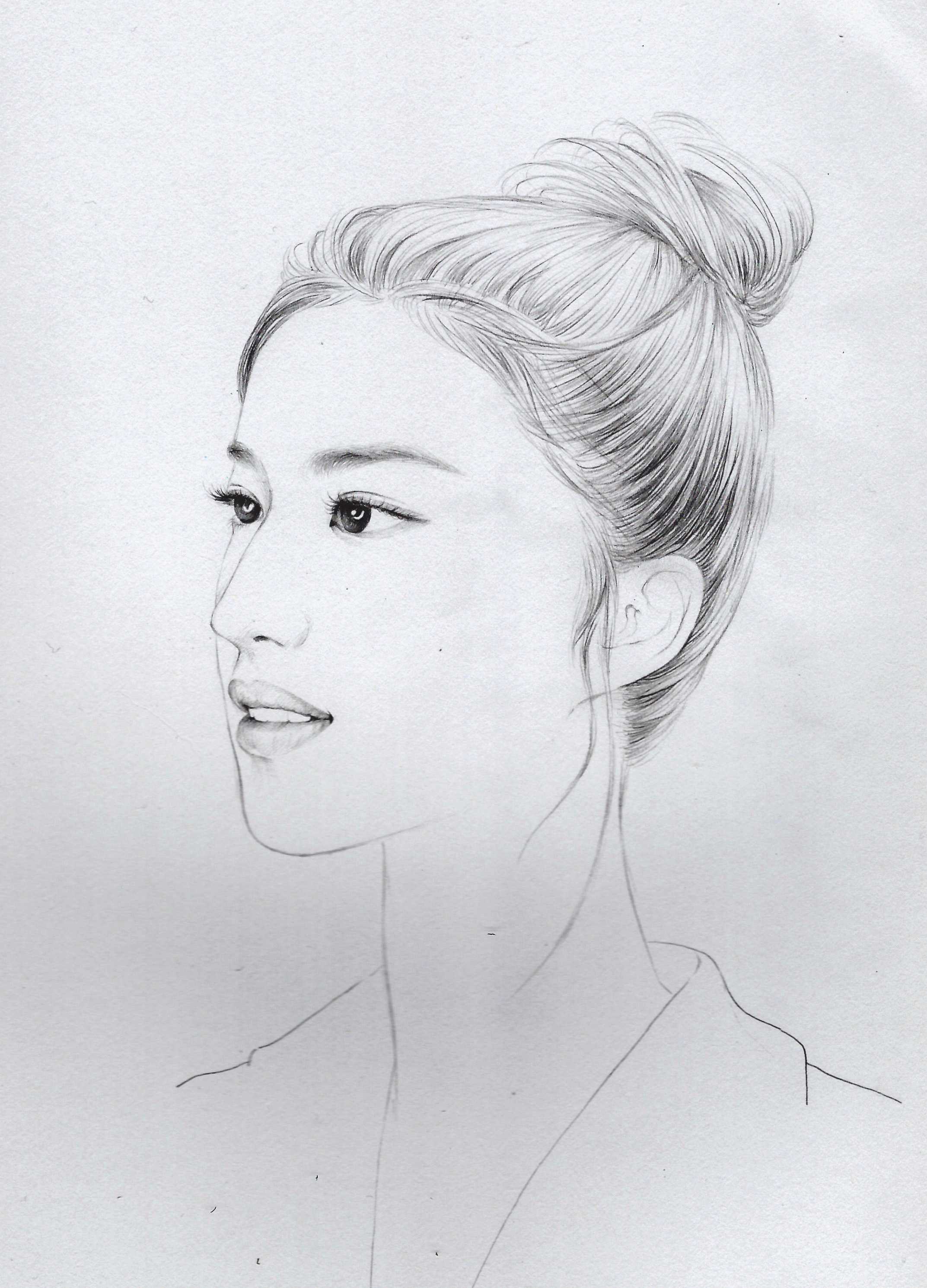 线描速写-刘亦菲|插画|插画习作|ninili - 原创作品 - 站酷 (zcool)