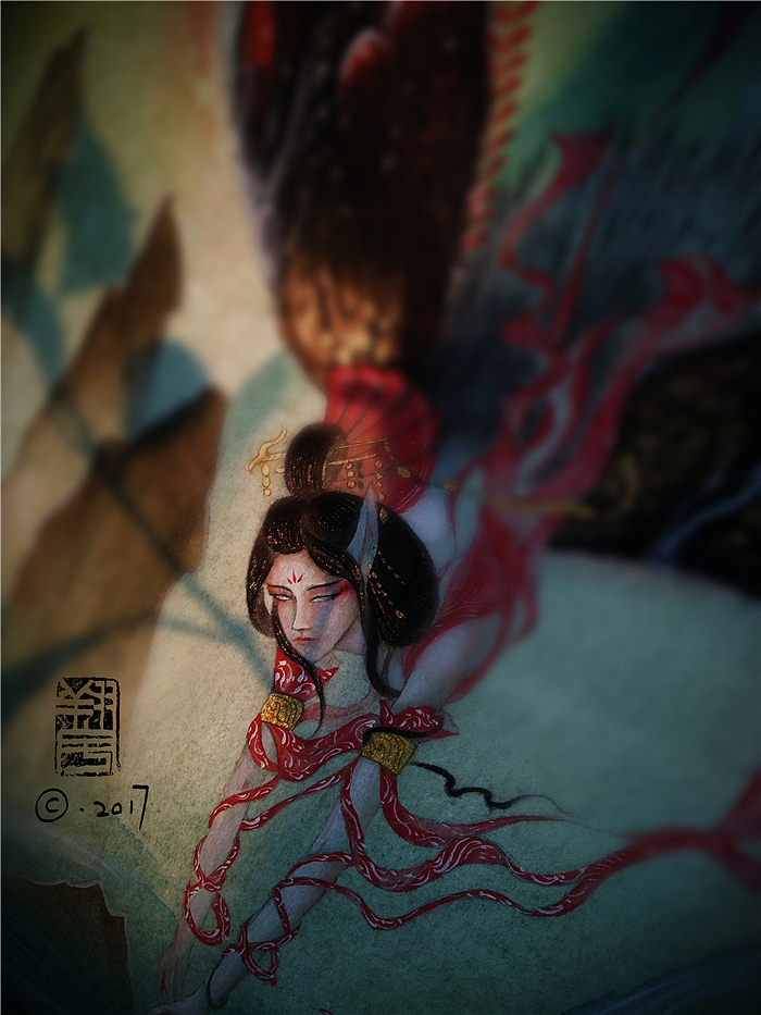 【缚海集——幻狐-凤凰-化蛇-夔牛】—翔鱼（图ZODMwNTk2Njg=） - 绘画 - 站酷设计师翔魚原创素材 - 站酷ZCOOL