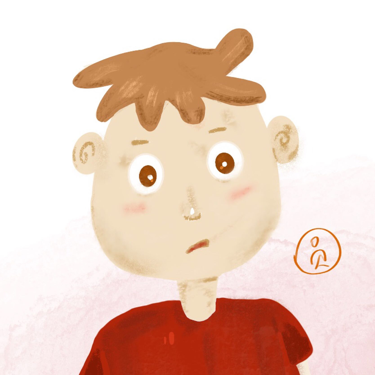 噘嘴巴的小伙子