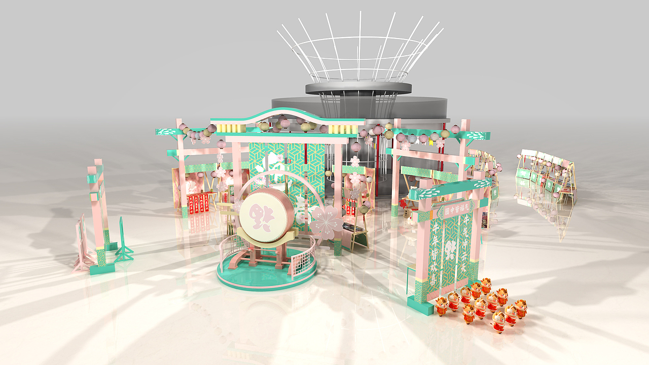 牛年新年集市 #和风来袭#（图ZMjQwNTc0NTIw） - 场景 - 站酷设计师一昂杨young原创素材 - 站酷ZCOOL