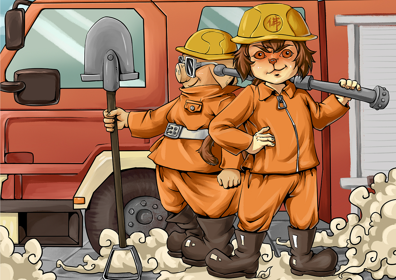 消防比赛（图ZOTQxNTY0MDg=） - 创作习作 - 站酷设计师南瓜慕斯原创素材 - 站酷ZCOOL