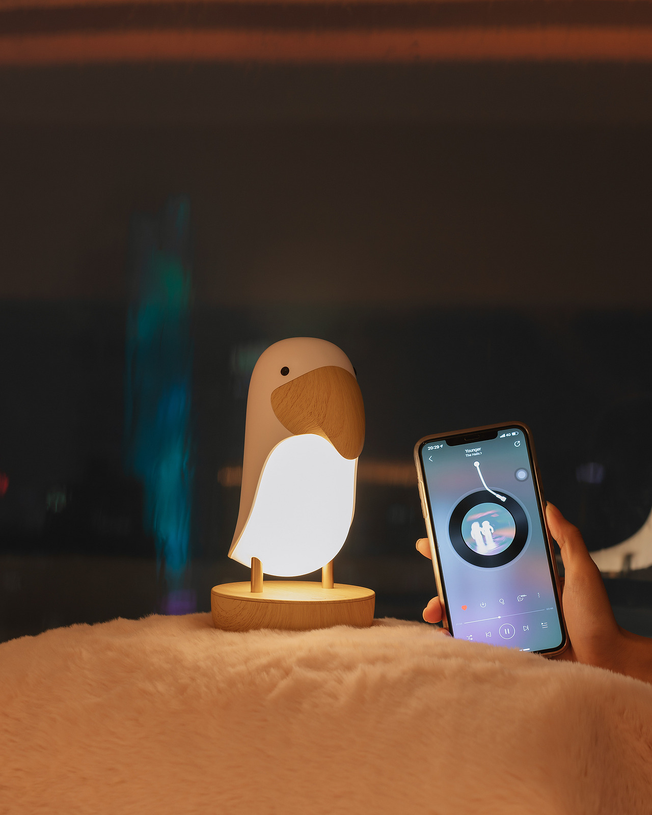 亮节 木木鸟蓝牙音箱小夜灯