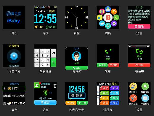儿童智能手表内置UI2