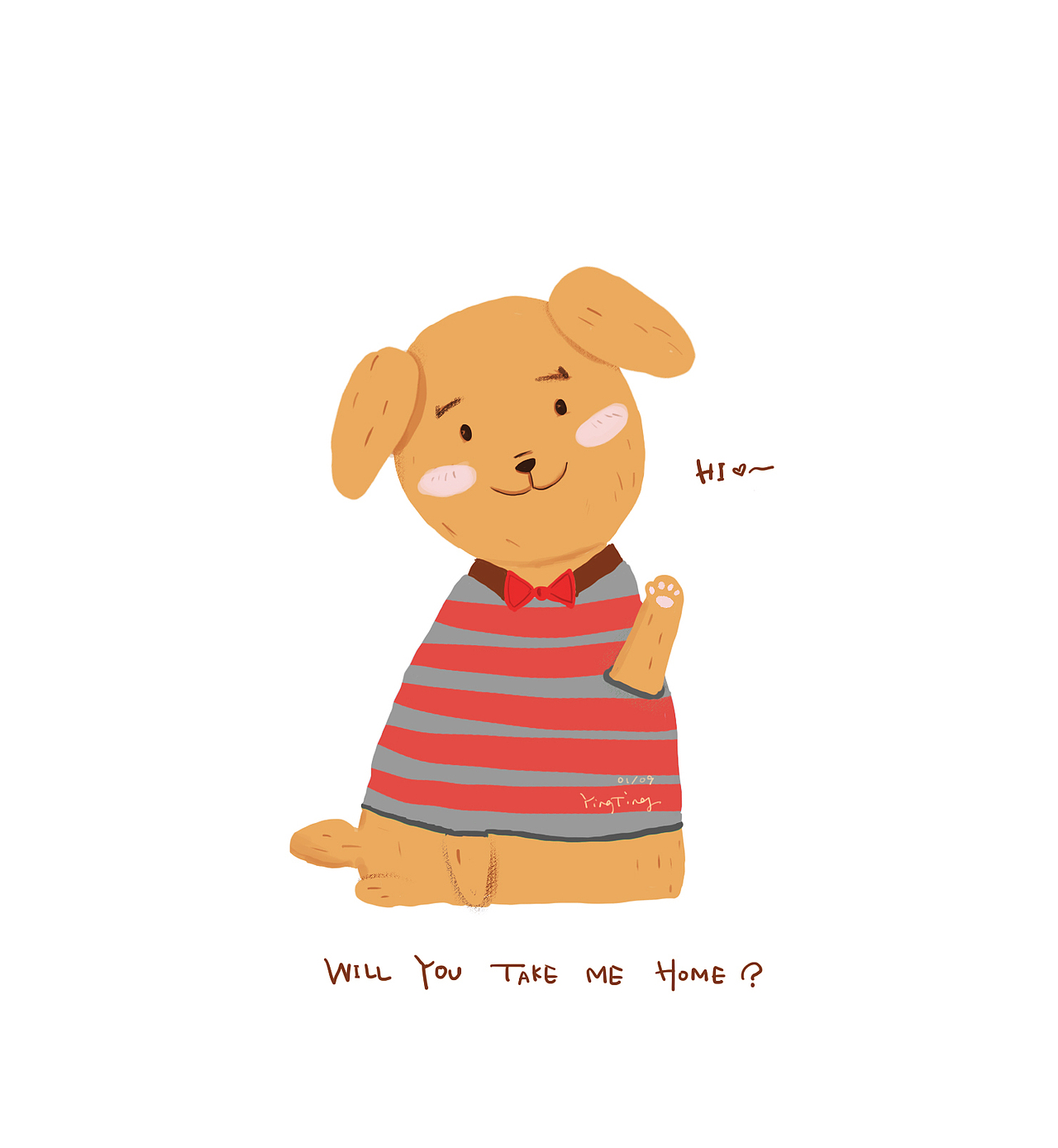 动物插画练习金毛宝宝（图ZMTkyNzU2MjUy） - 创作习作 - 站酷设计师jenrien原创素材 - 站酷ZCOOL