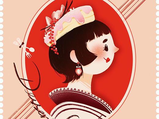 甜品和风少女头像