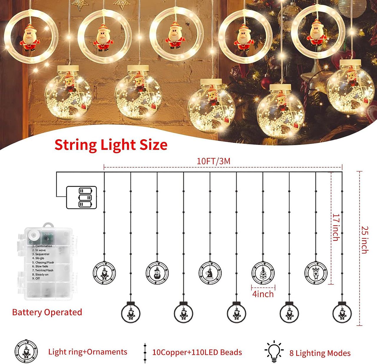 装饰灯亚马逊主图设计,案例分享