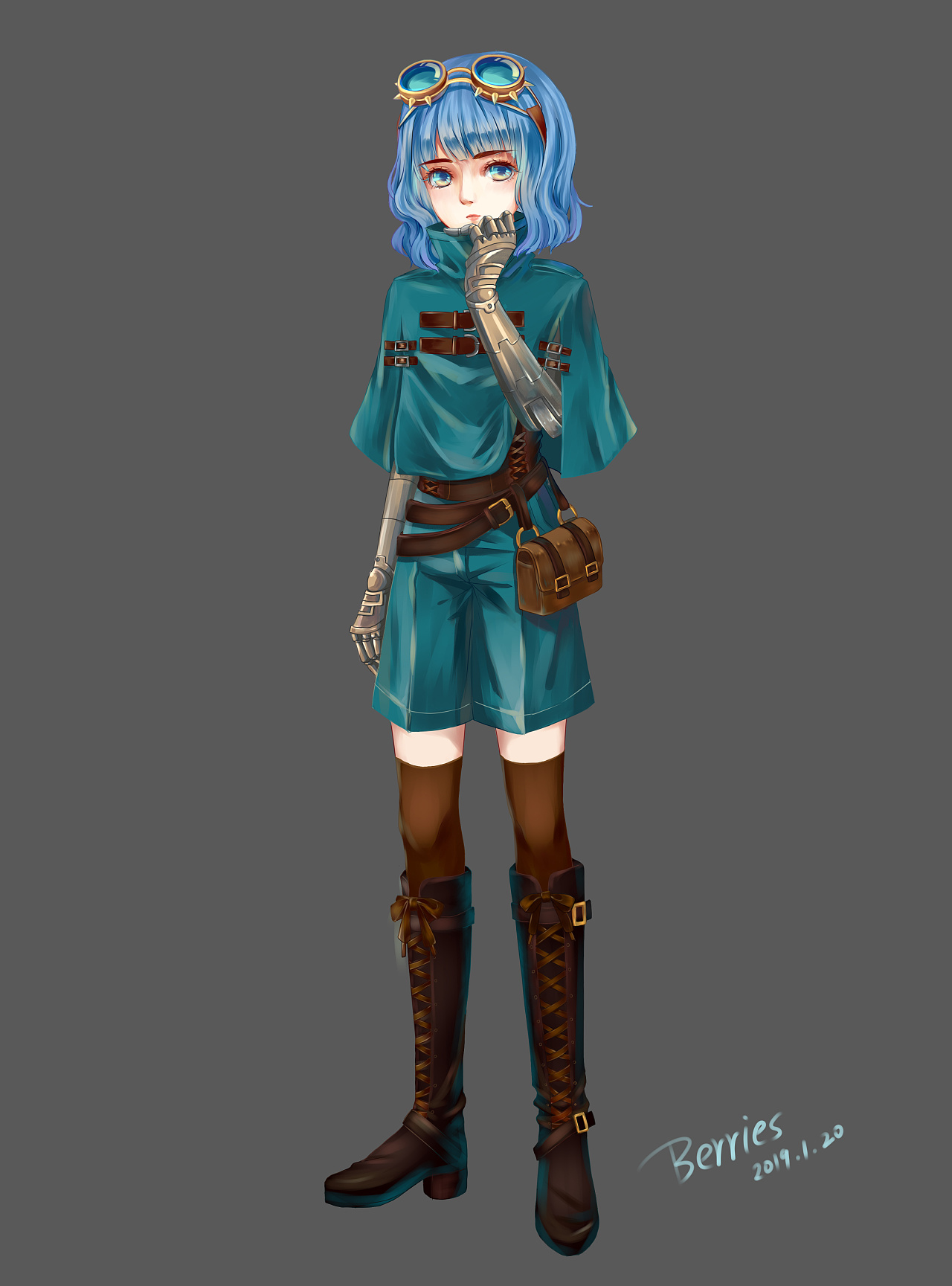 蒸汽朋克风少女原创人设