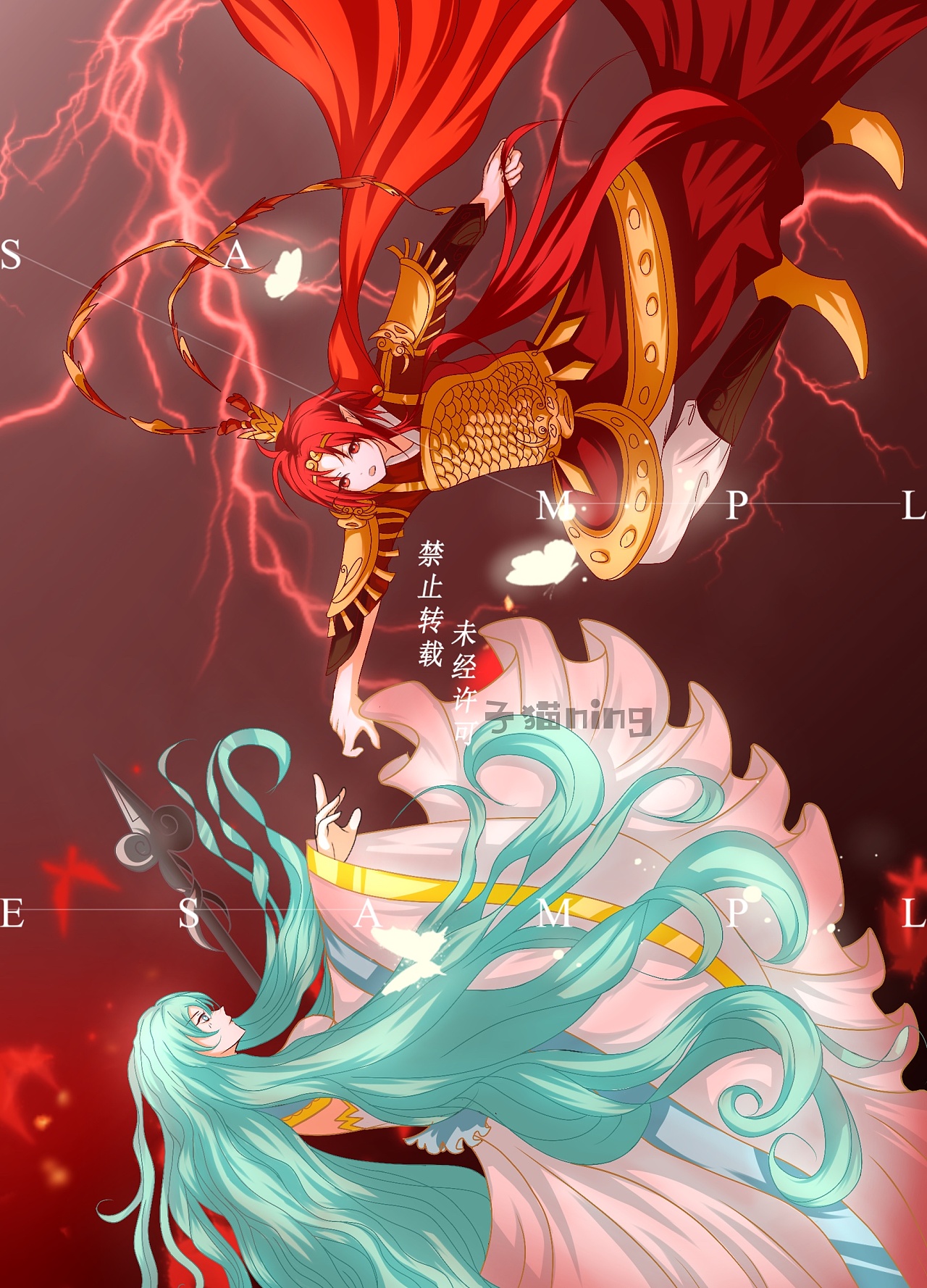 孙悟空梦女人设|插画|创作习作|子猫ning - 原创作品 - 站酷 (zcool)