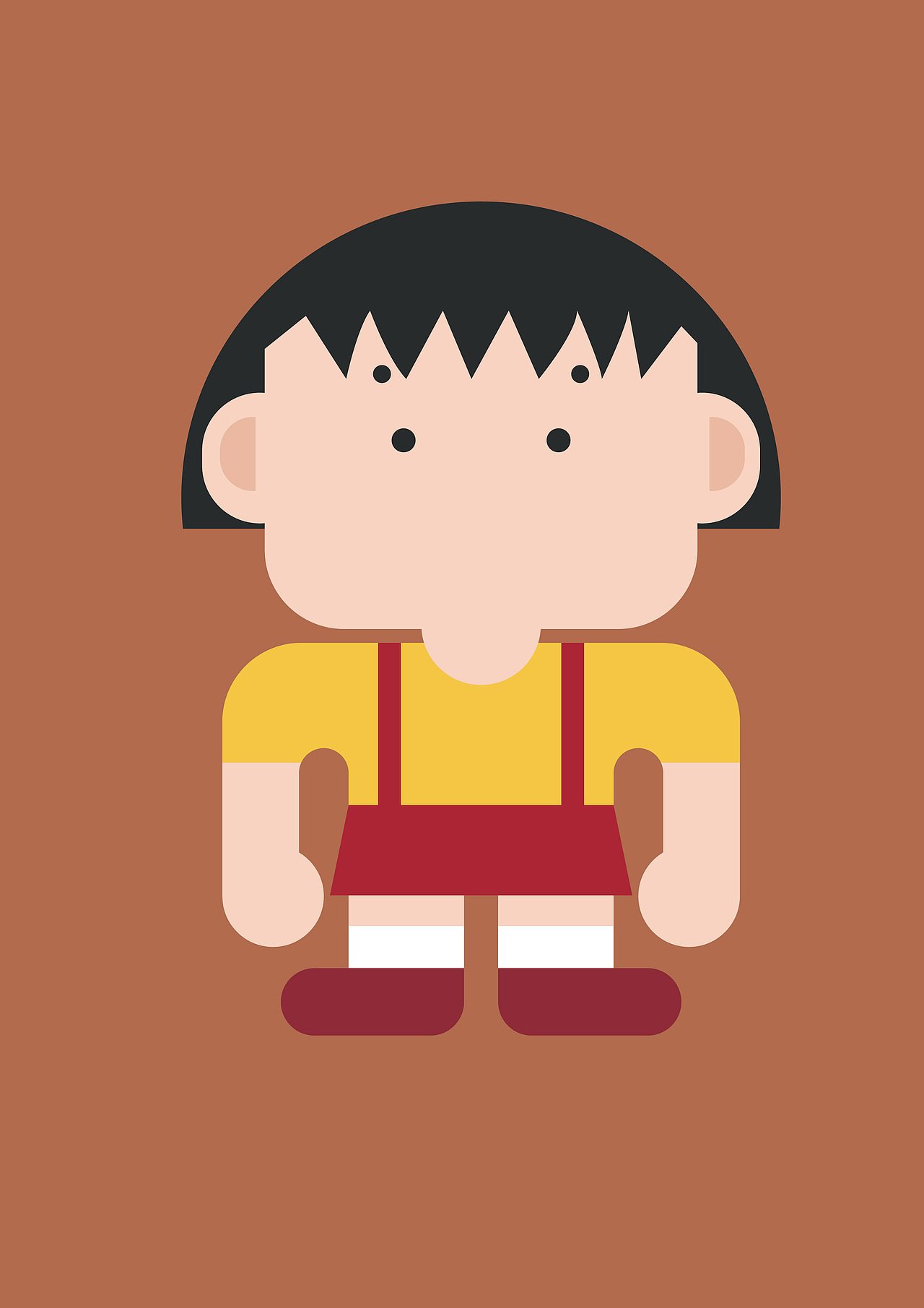 "大饼脸"系列塑体插画设计