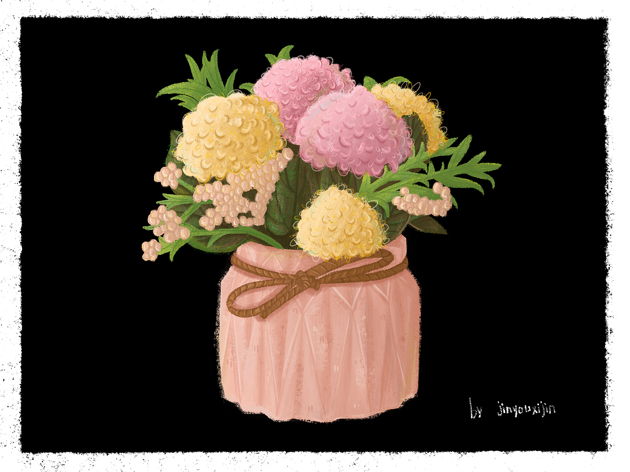 春天开满了小发发