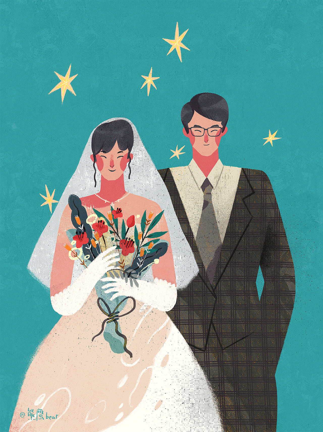 2018插画合集 | 年终总结（图ZMTQwNDc2MTE2） - 艺术插画 - 站酷设计师熊鹰bear原创素材 - 站酷ZCOOL